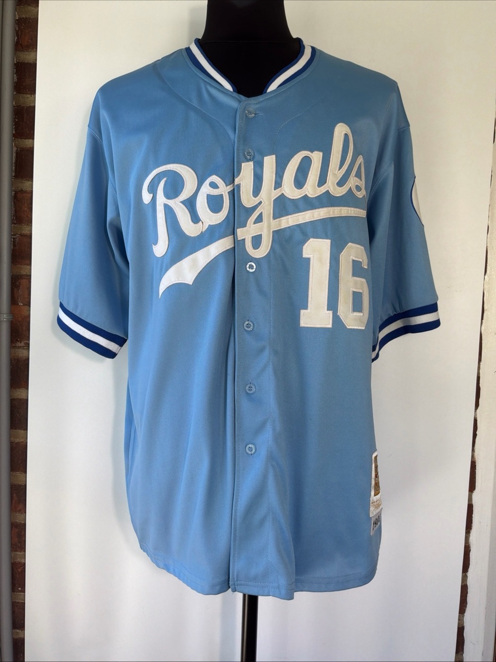 Mitchell & Ness 1989 Kansas City Royal #16 Bo Jackson Stitched Jersey Size 52